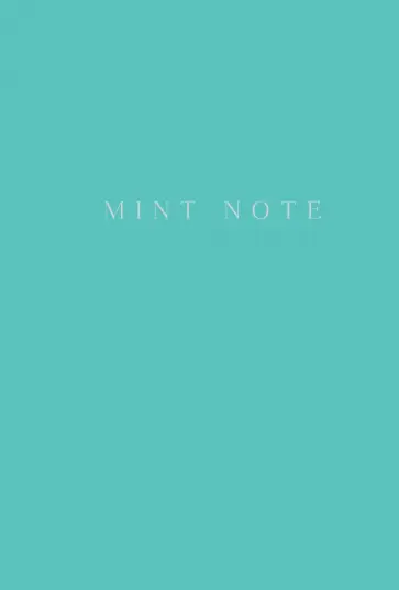 Блокнот "Mint Note", А5 Блокнот "Mint Note", А5 обложка книги