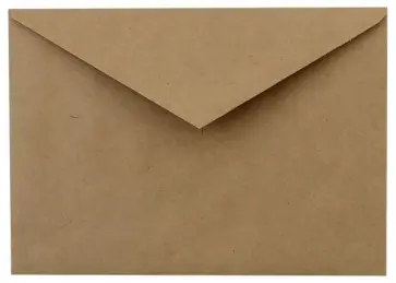 Конверт без надписей, крафт-бумага, 1 шт. обложка книги