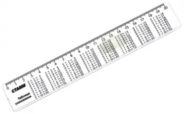 Линейка 20см "Таблица умножения" ЛС02 обложка книги