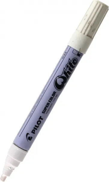 Маркер перманентный, белый обложка книги