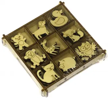 Набор украшений для скрапбукинга "Зверята" обложка книги