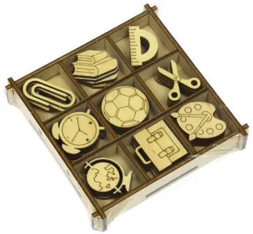 Набор украшений для скрапбукинга "Школа" обложка книги