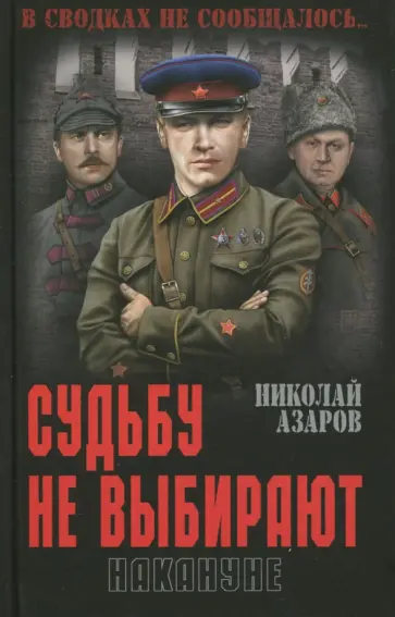 Николай Азаров - Судьбу не выбирают. Накануне обложка книги