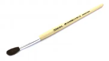 Кисть пони, живописная, круглая, №6 обложка книги