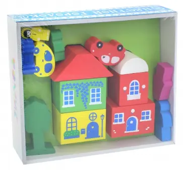 Конструктор "Цветной городок" (14 деталей) (8688-4) обложка книги