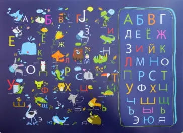 Накладка на стол А3 "Русский алфавит" (671615) обложка книги