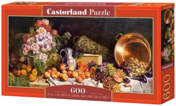 Puzzle-600 "Натюрморт с цветами" обложка книги