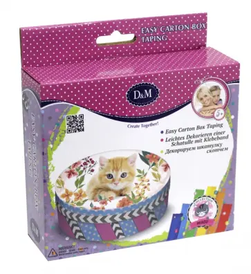 Декорируем шкатулку скотчем "Котенок" (66030) обложка книги