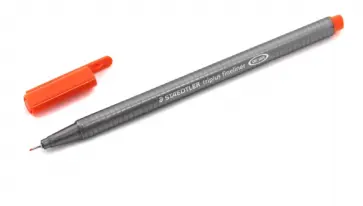 Капиллярная ручка "Triplus" (0.3 мм, оранжевая) (334-4) обложка книги