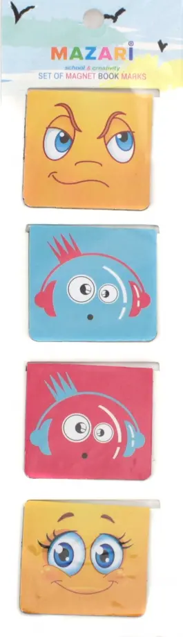 Закладки магнитные для книг (4 штуки) (М-5565) Закладки магнитные для книг (4 штуки) (М-5565) обложка книги