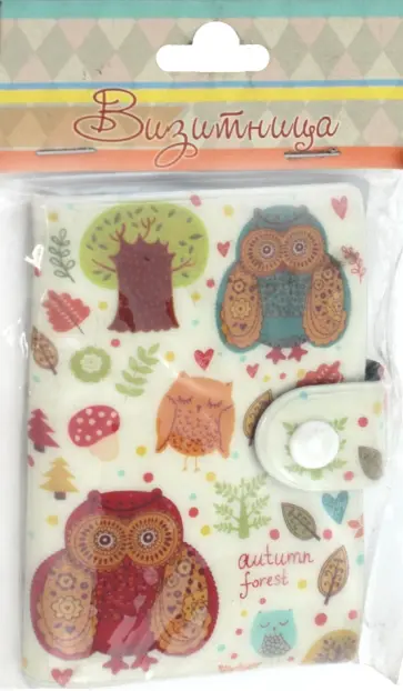 Визитница Совы, 10 карманов обложка книги