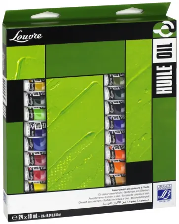 Краски масляные, 24 цвета, 10 мл, "LOUVRE" (LF806915) обложка книги