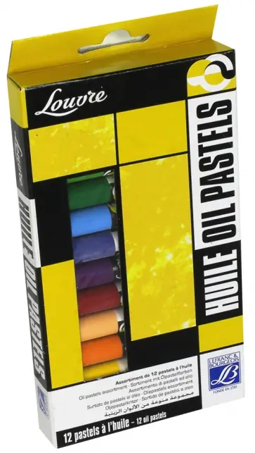 Пастель масляная, 12 цветов, 10мм, "LOUVRE" (LF806309) обложка книги