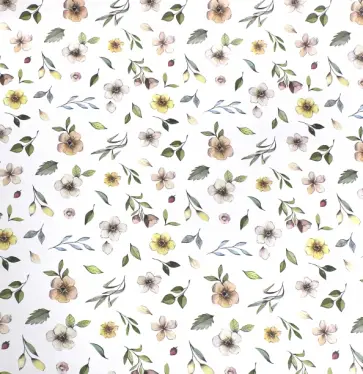 Бумага упаковочная "Watercolor Flowers" (1077668) обложка книги