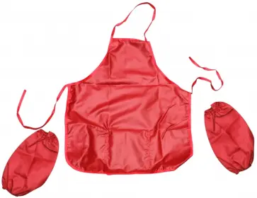 Фартук для уроков труда с нарукавниками (кроасный) (6-12 лет) (671008) обложка книги