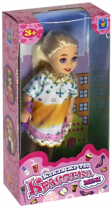 Кукла "Красотка mini", 13см, с сумочкой (Т10169) обложка книги