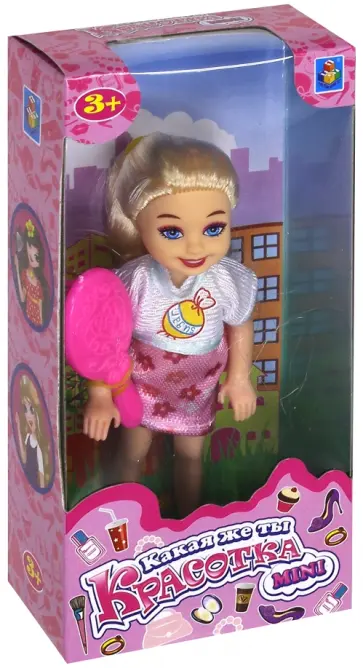 Кукла "Красотка mini", 13см, с расческой (Т10171) обложка книги