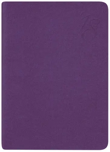 2018 Ежедневник датированный А6+, ДЖИНС ФИОЛЕТОВЫЙ (45249) обложка книги
