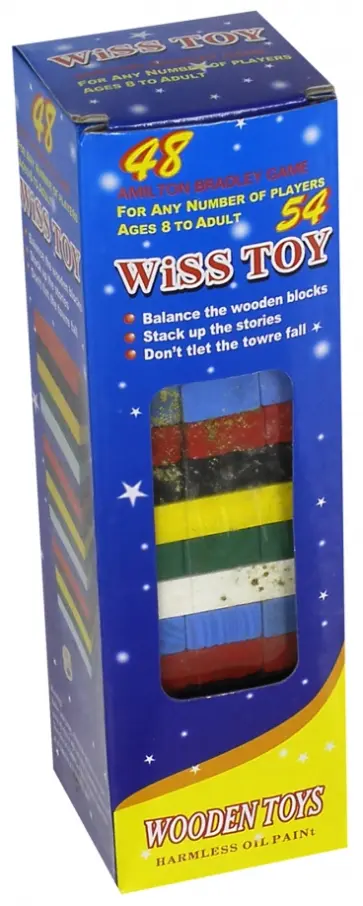 Настольная игра "Башня цветное дерево" ( 631222) обложка книги