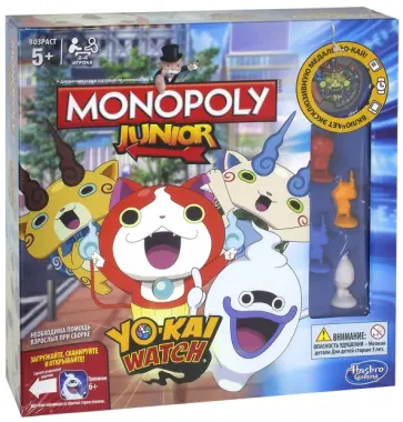 Игра "Монополия. Джуниор, Йо-кай, Вотч" ( B6494) обложка книги