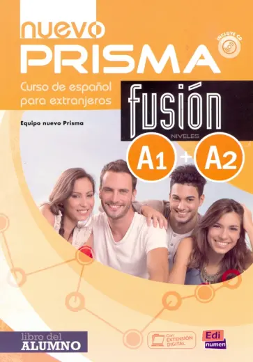 Nuevo Prisma Fusion. Niveles A1+A2. Libro del alumno обложка книги