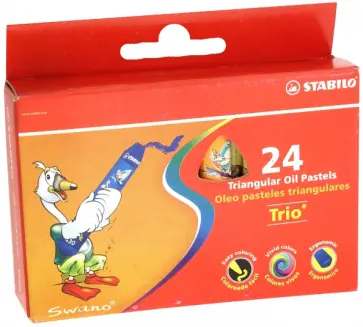 Пастель художественная, 24 цвета "Trio" масляная обложка книги