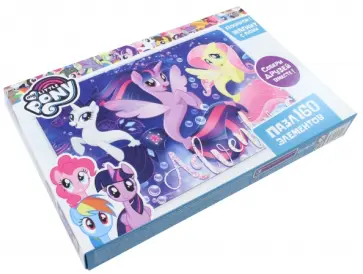 Пазл-160 "My little pony. Рарити, Сумеречная Искорка и Флаттершай" (03425) обложка книги