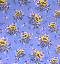 Бумага упаковочная "Птицы на синем фоне" (1070271) обложка книги