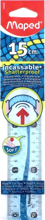 Линейка ударопрочная "Flex" (15 см) (244060) обложка книги