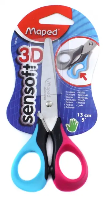 Ножницы детские "Sensoft" (13 см, в ассортименте) (069300) обложка книги