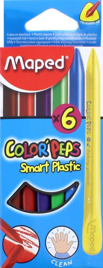 Мелки пластиковые "Color'peps" (6 цветов) (862010) обложка книги