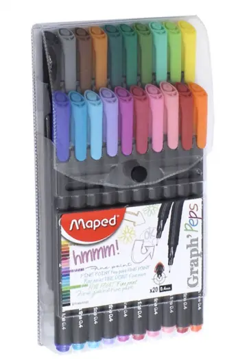 Капиллярные ручки "Graph Peps" (20 цветов) (749151) обложка книги