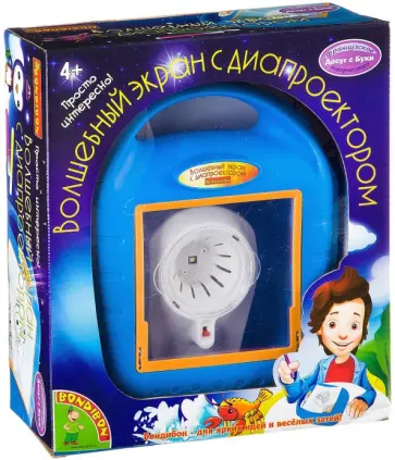 Волшебный экран с диапроектором, 20 слайдов (ВВ2047) обложка книги