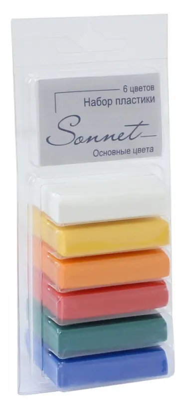 Пластика "Сонет" (6 цветов, 120 г) (59103592) обложка книги