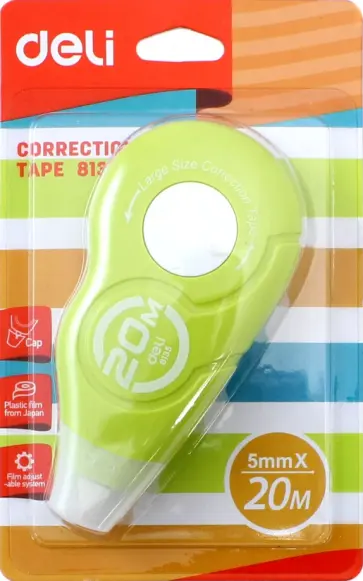 Лента корректирующая. 20мх5мм ассорти (E8135) обложка книги