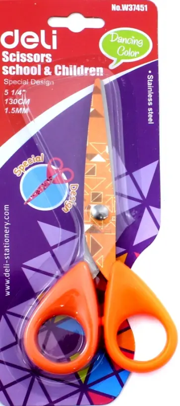 Ножницы школьные (130 мм, сталь, в ассортименте) (E37451A) Ножницы школьные (130 мм, сталь, в ассортименте) (E37451A) обложка книги