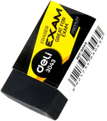 Ластик Premium 40x22x12мм черный (E3043) обложка книги