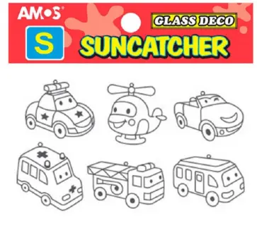 Витражи-мини "Набор 12 Транспорт" (6 штук) (23874) обложка книги