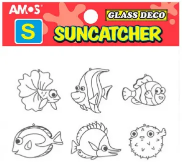 Витражи-мини "Набор 17. Морские рыбки" (6 штук) (23879) обложка книги