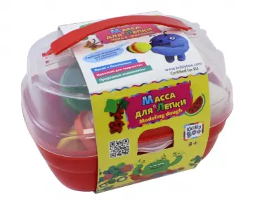 Масса для лепки в чемоданчике с формочками (6 цветов) (67848) обложка книги