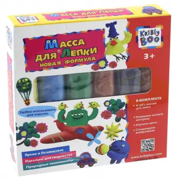 Масса для лепки, 6 цветов (67850) обложка книги