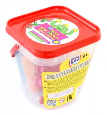 Масса для лепки в ведерке с формочками (6 цветов) (67855) обложка книги