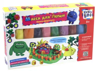 Масса для лепки, 10 цветов (67851) обложка книги
