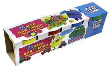 Масса для лепки (4 цвета, 300 гр) (67852) обложка книги