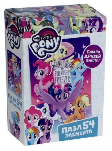 Пазл-54 "My little pony" (в ассортименте) (03420) обложка книги