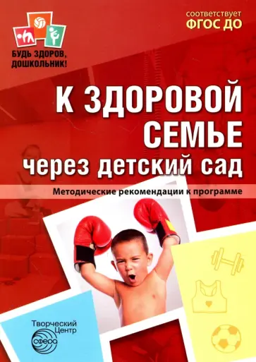 К здоровой семье через детский сад. Методические рекомендации к программе обложка книги