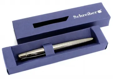 Ручка шариковая металлическая в футляре (синие чернила) (S-2816) обложка книги