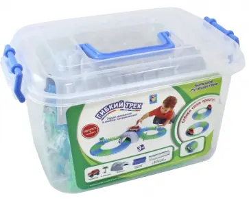 Гибкий трек "Большое путешествие" (светящийся, 102 детали) (Т10201) обложка книги