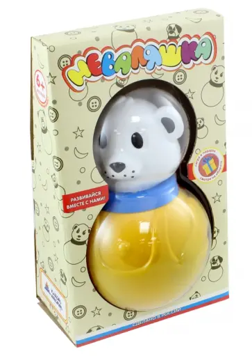 Неваляшка малая "Медвежонок Миша", 16,5 см (11315) Неваляшка малая "Медвежонок Миша", 16,5 см (11315) обложка книги