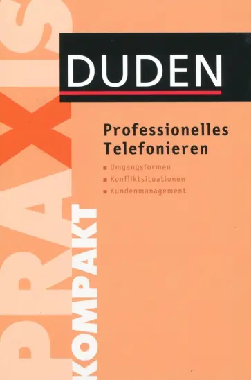 Duden. Professionelles Telefonieren обложка книги